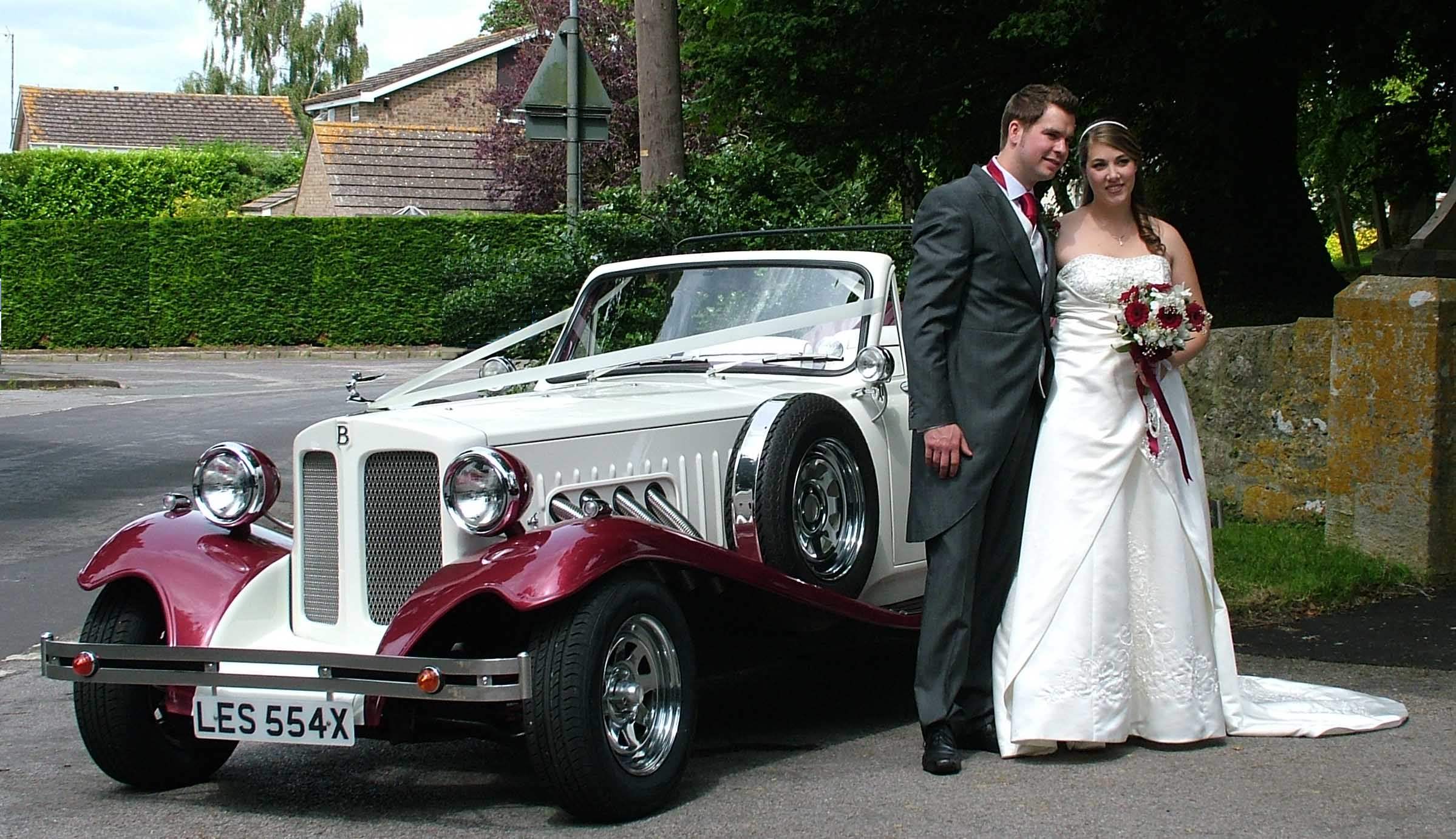 Beauford Wedding Car at Blunsdon Church