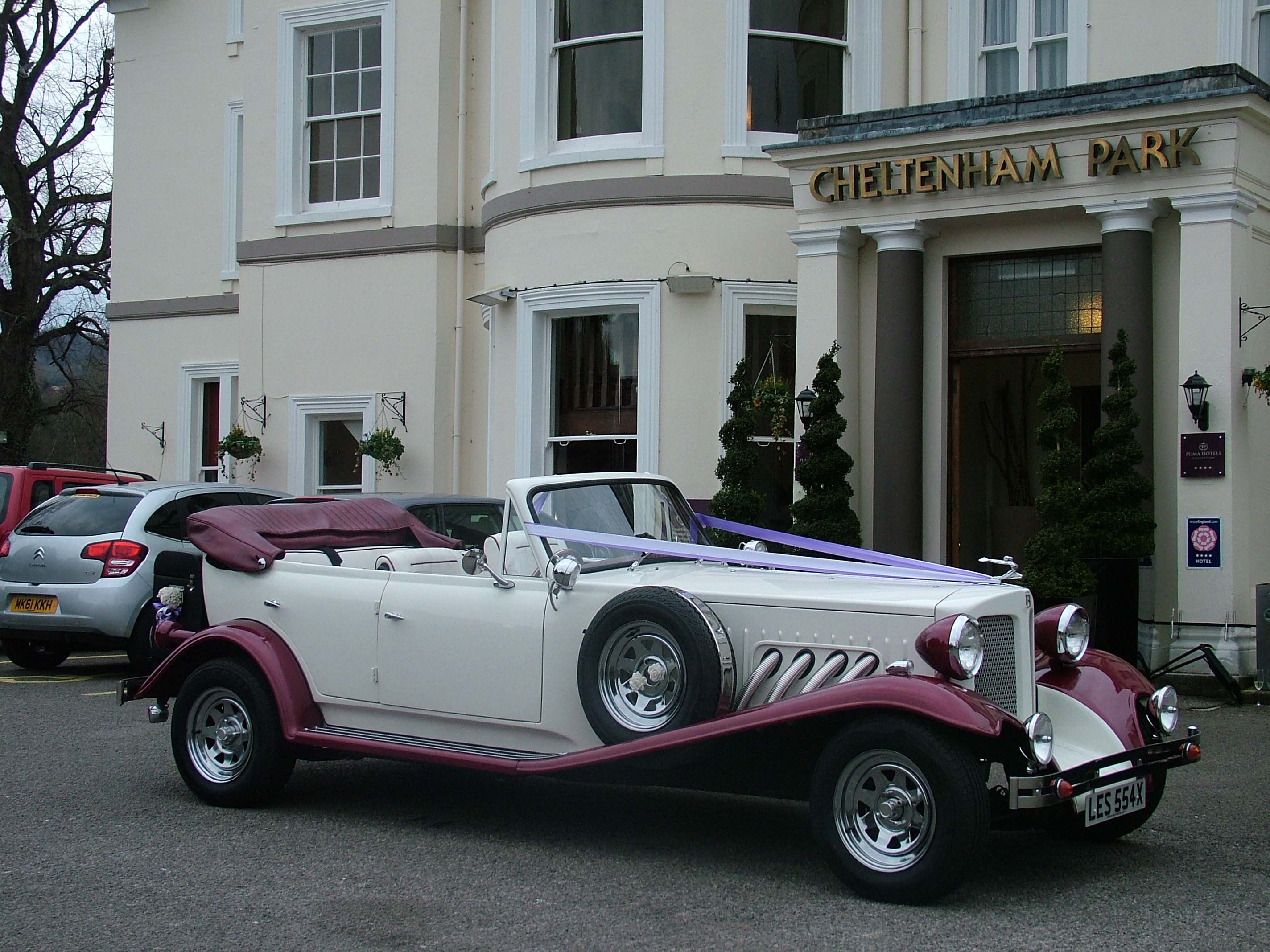 Beauford from Function Cars pictured at the Cheltenham Park Hotel