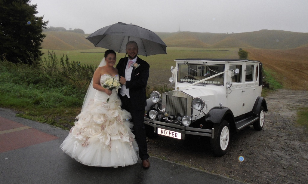 Alana & Michael with the Imperial #2 wedding car