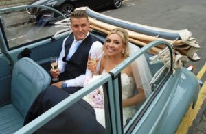 Charlotte and Luke at Holy Rood Church in Swindon