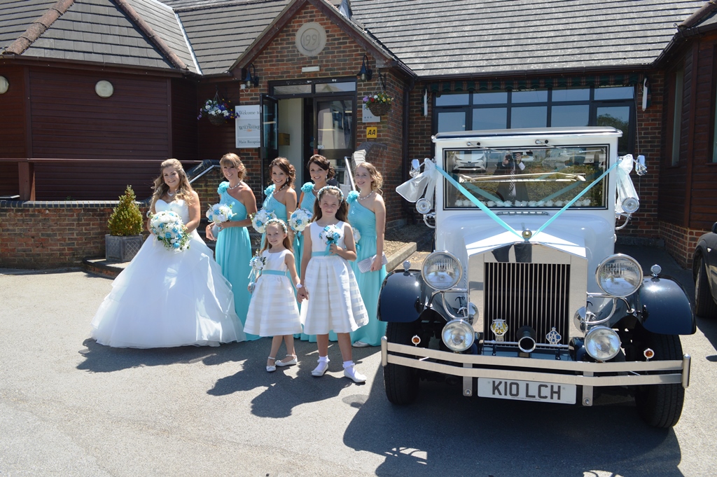 Bridal party at the Wiltshire Hotel