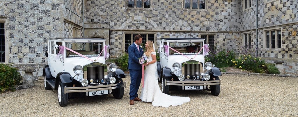 Jessica & Ollie at Manor Barn with Imperial wedding cars