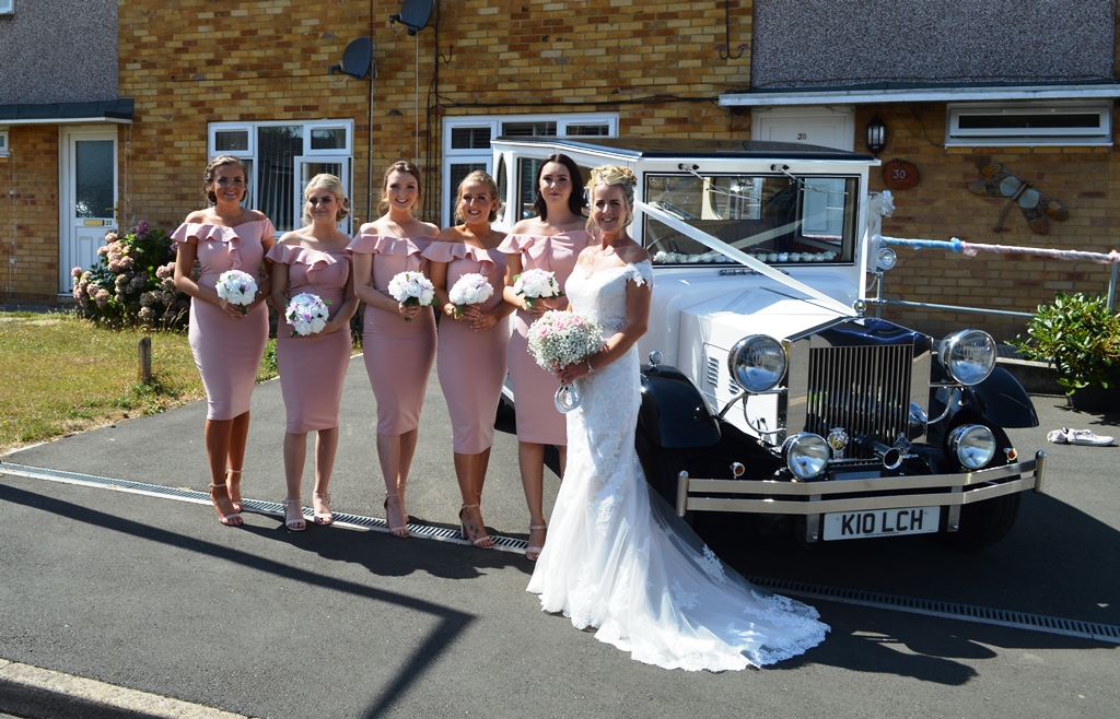 Pauline & her bridesmaids