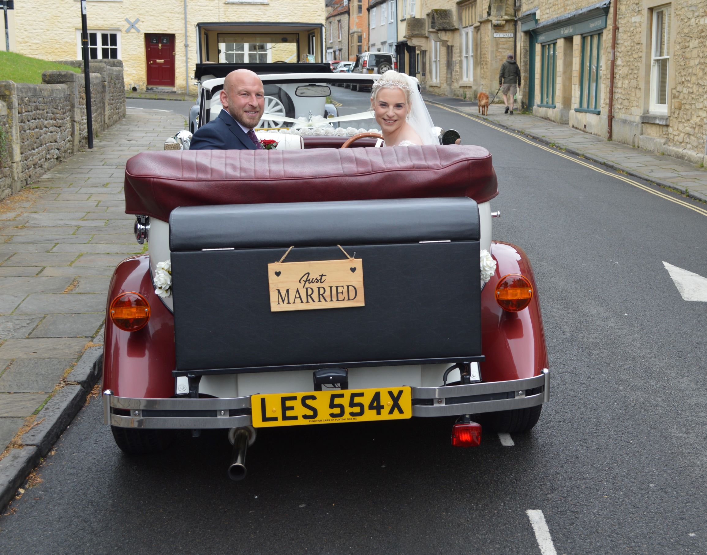 Calne wedding for Rosie and David