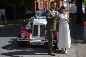 Swindon Register Office wedding for Alan and Aphra Friday 5 August 2022