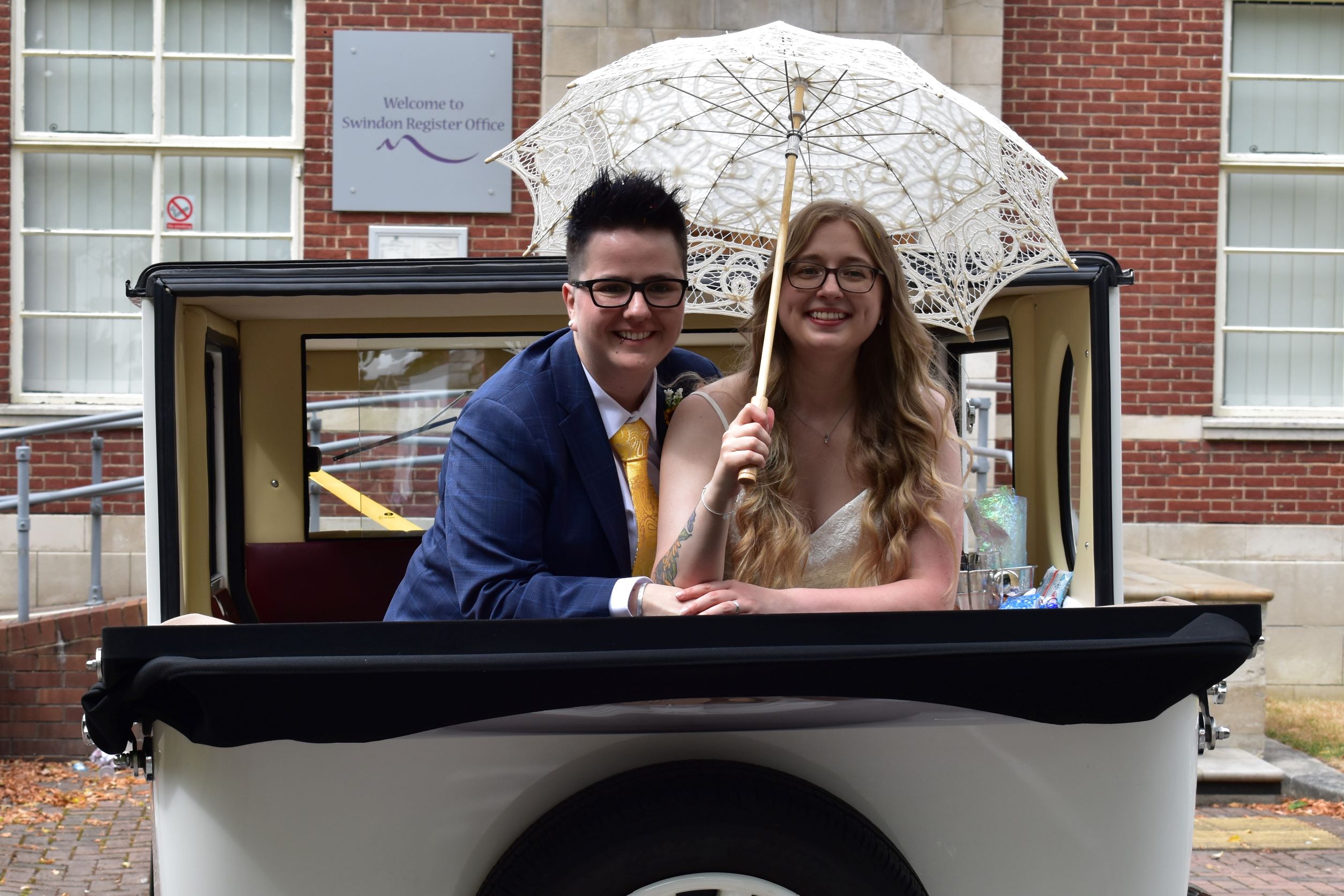 Swindon Register Office wedding for Yasmin & Danielle 23July2022